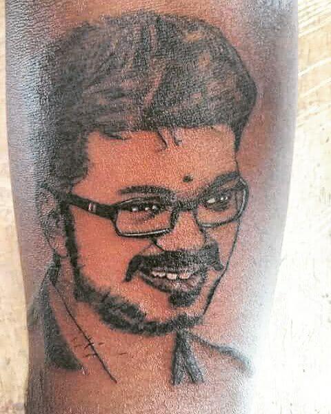 Vijay Thalapathi Tattoo, Thalapathi Tattoo, Vijay Tattoo, For Boys Tattoo,  Sticker Temporary Tattoo,