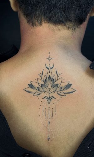 back neck tattoo